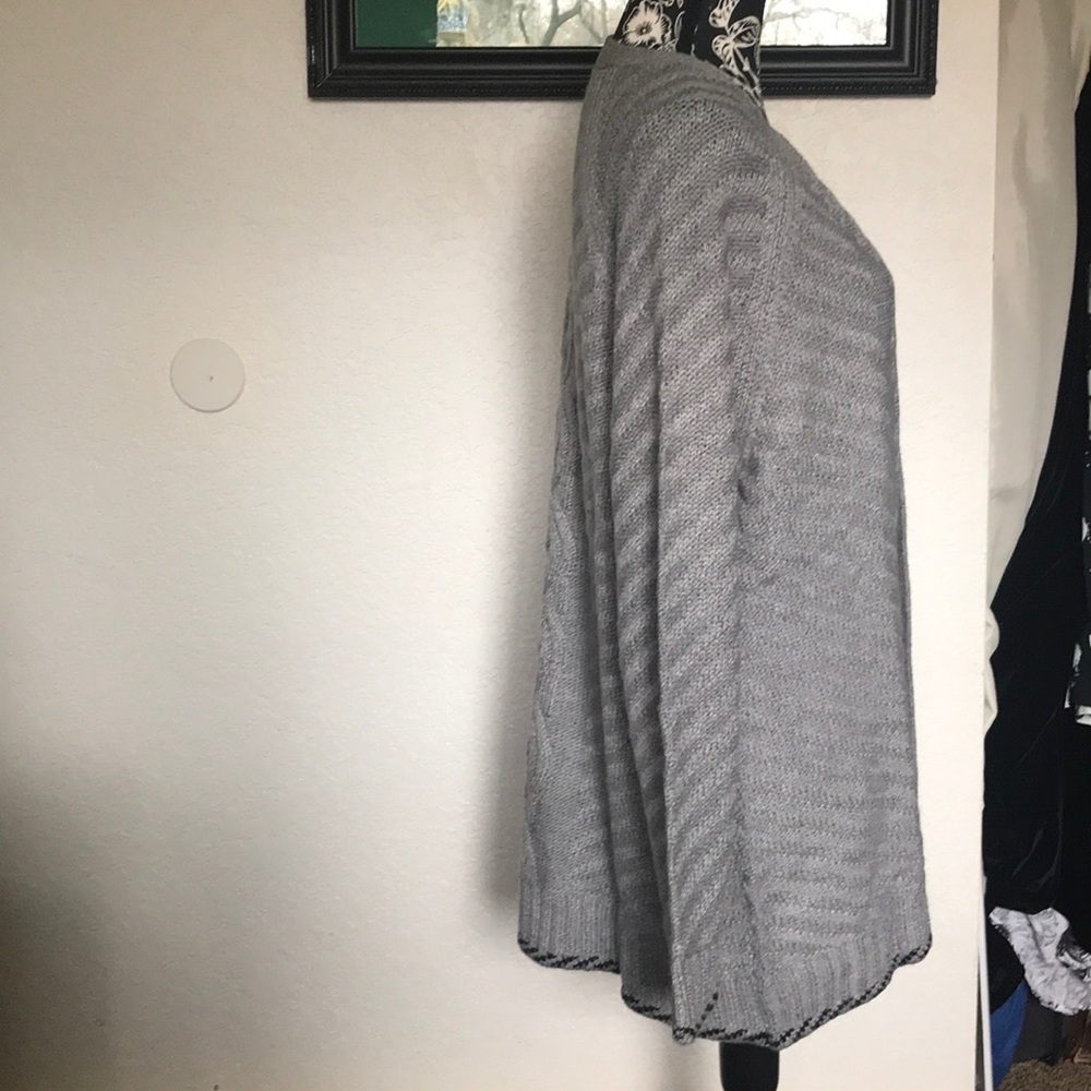 Back Braid Cardigan Sweater - Picture 2 of 3